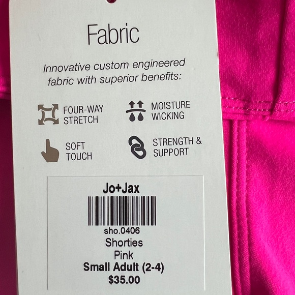 NWT Jo + Jax Pink Shorties (Adult Small) - Picture 2 of 6